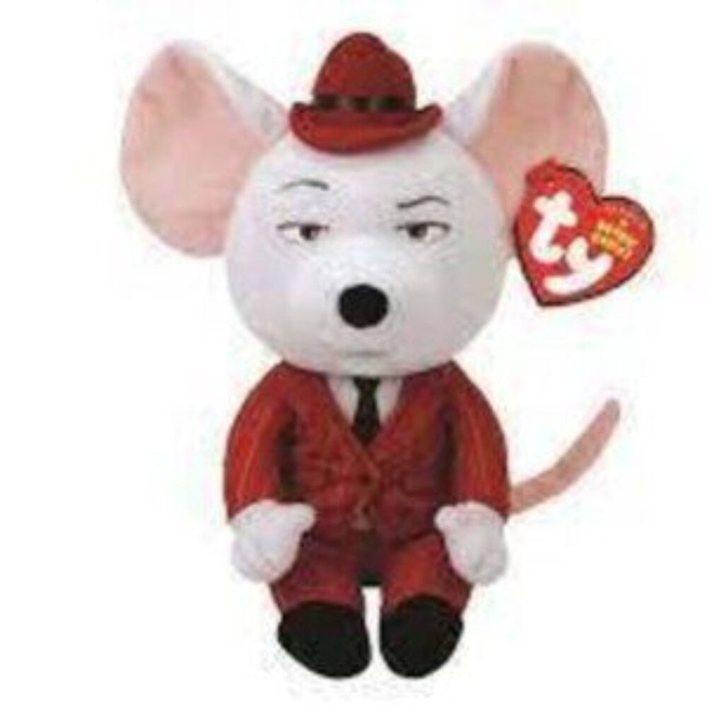 TY Beanie Baby MIKE the Mouse Sing Movie 7” Plush Toy Stuffed Animal NEW